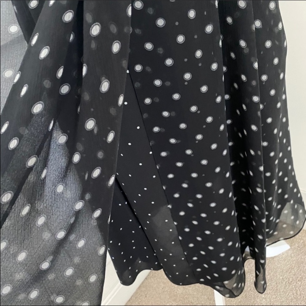 Vince Mixed Dot Midi Skirt - Picture 3 of 7